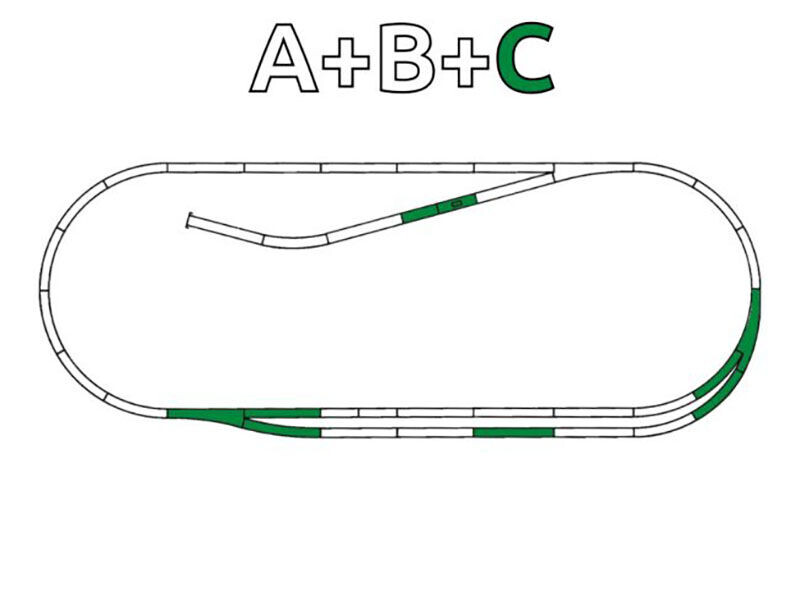 Roco Line Sada kolejí C (paralelní úsek) s podložím - 42011